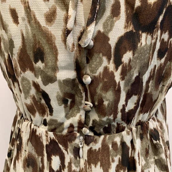 J. Crew Collection Silk Ruffle Leopard Dress - Picture 6 of 15